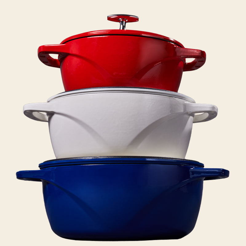 Lodge Heritage USA Enamel™ Cast Iron Dutch Oven - Image 145