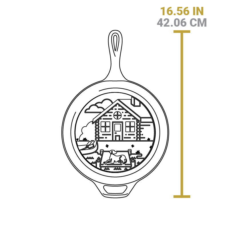 Lodge Heritage Wanderlust 3.2 Quart Cast Iron Cabin Combo Cooker - Image 6
